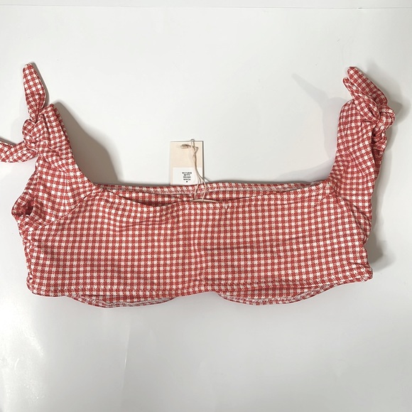 Eberjey Betty Delilah Swim Top. Checkered red/white. Perfect w/daisy dukes. New - Picture 8 of 12
